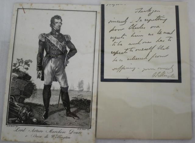 Appraisal: -PIECE DUKE OF WELLINGTON LOT TO INCLUDE PRINTOF THE DUKE