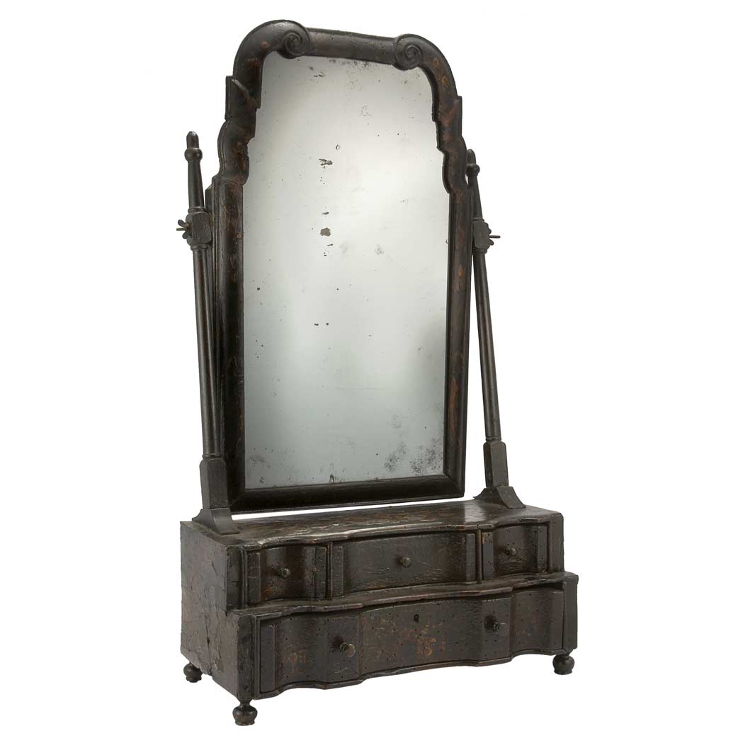 Appraisal: George II Japanned Shaving Stand Second quarter of the th