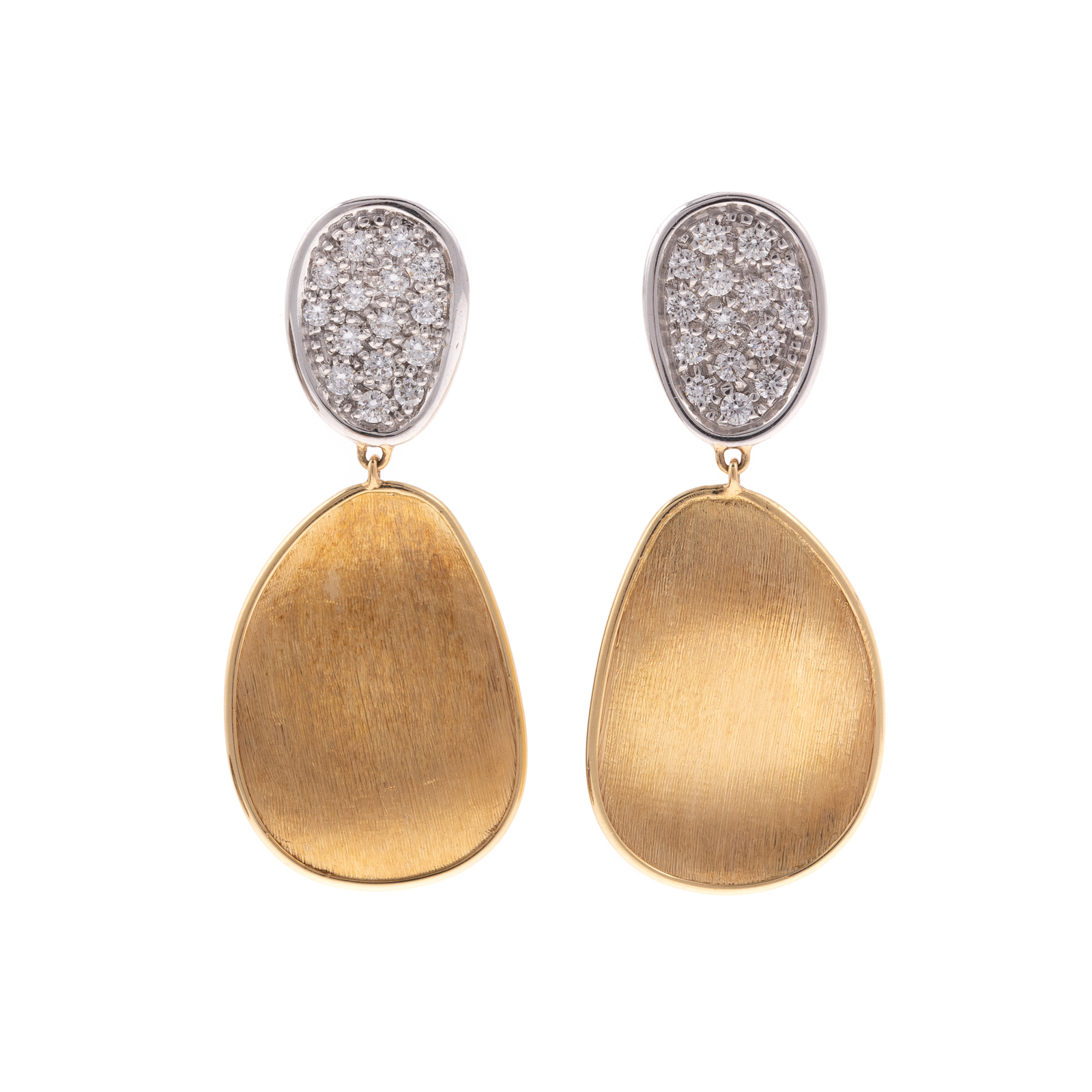 Appraisal: A PAIR OF K DIAMOND EARRINGS BY MARCO BICEGO K