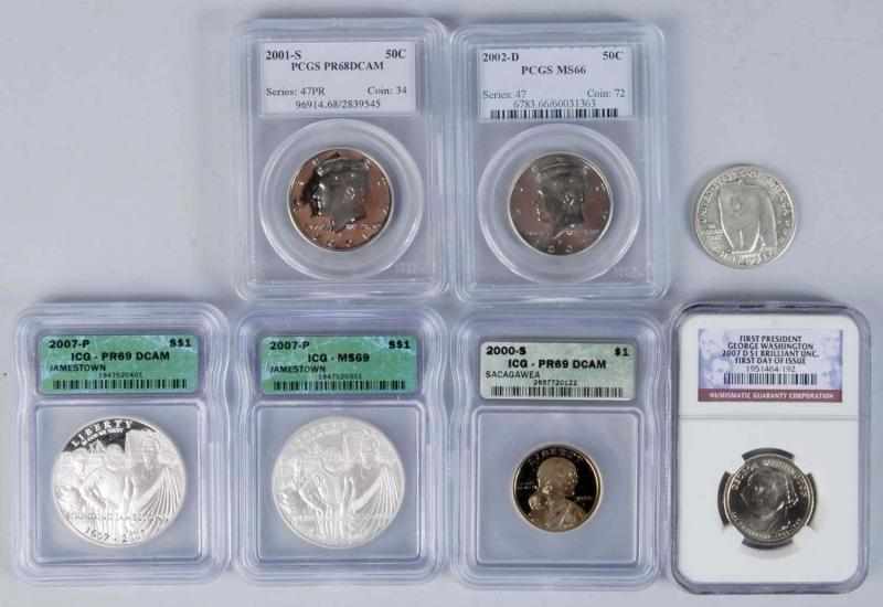 Appraisal: Miscellaneous Coin Lot Description Includes -S PCGS Proof DCAM Half