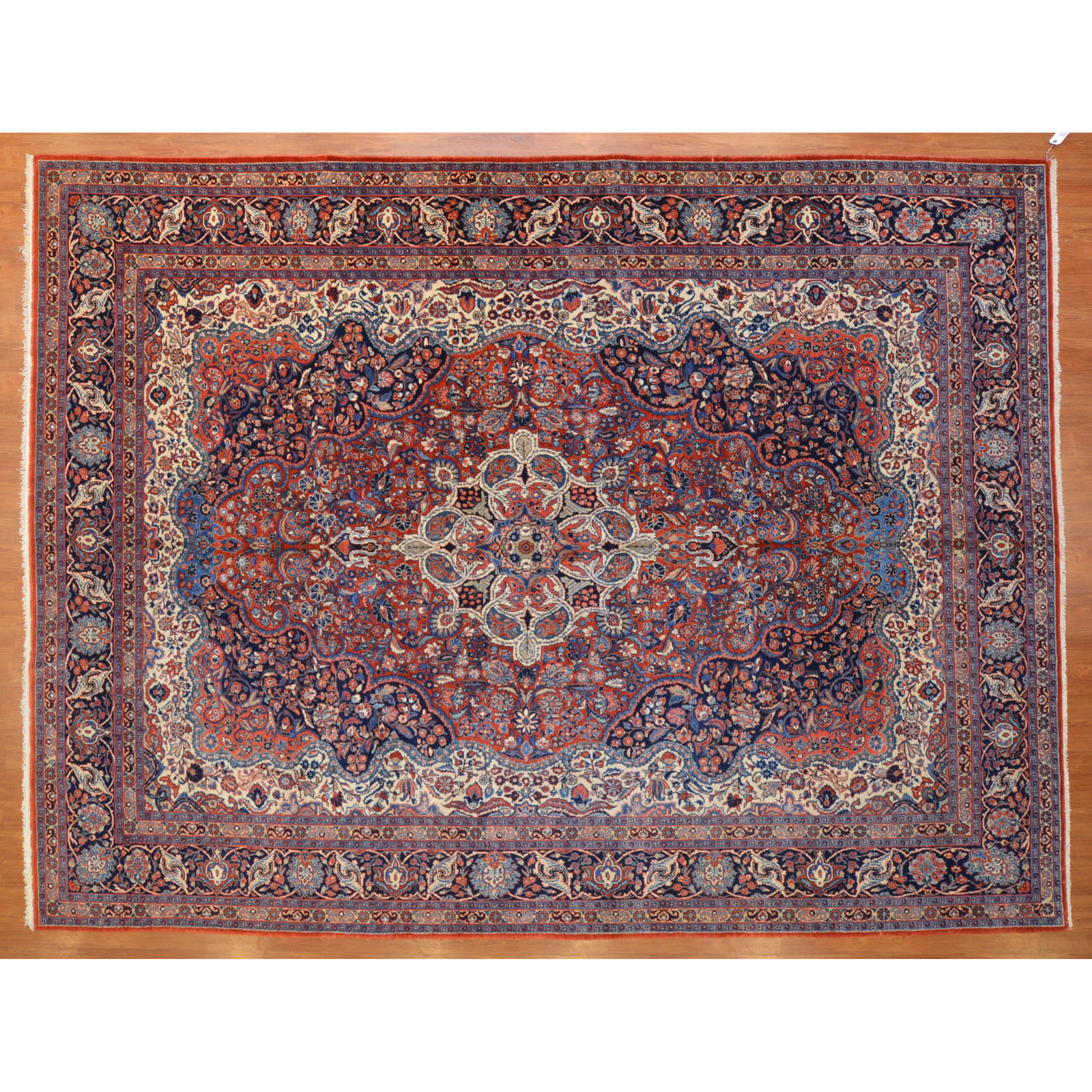 Appraisal: SAROUK RUG PERSIA X Third quarter- th century hand-knotted wool