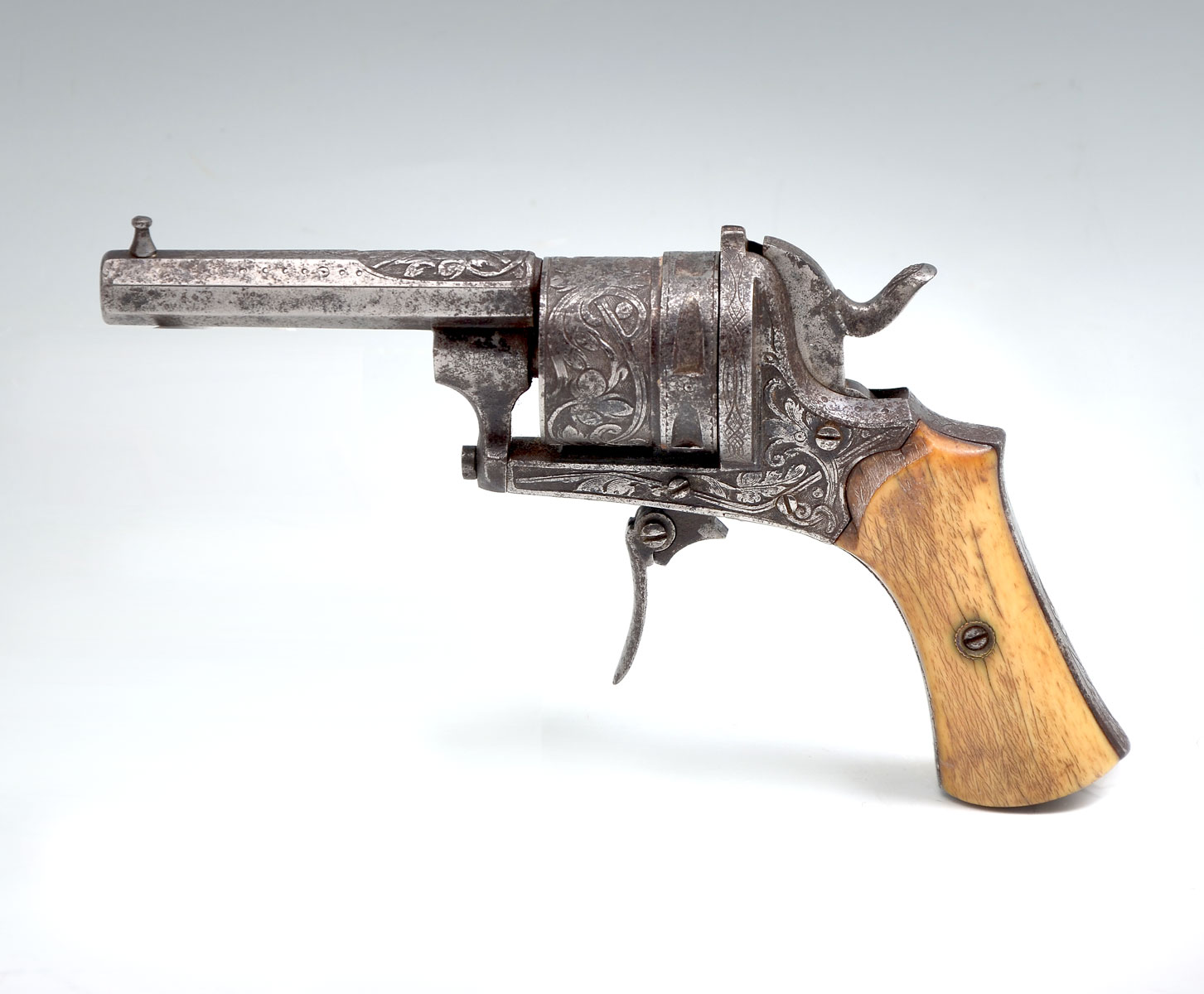 Appraisal: CIVIL WAR ERA LEFAYCHEUX TYPE PINFIRE PISTOL Approx '' l