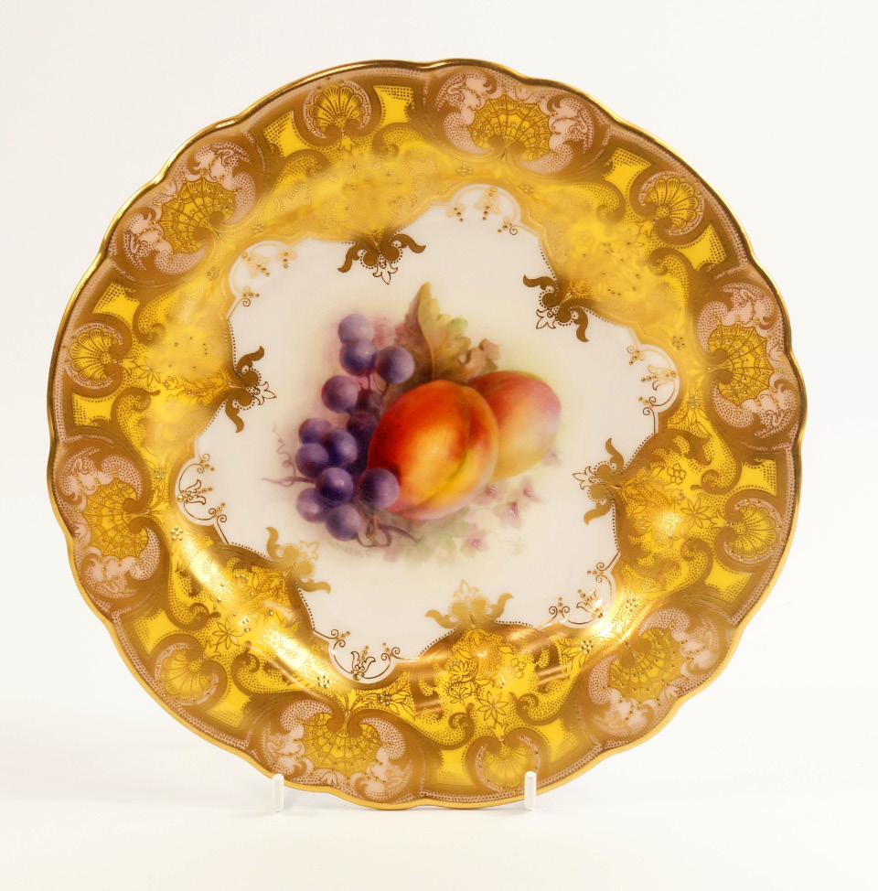 Appraisal: A Royal Worcester porcelain cabinet plate painted by R Sebright