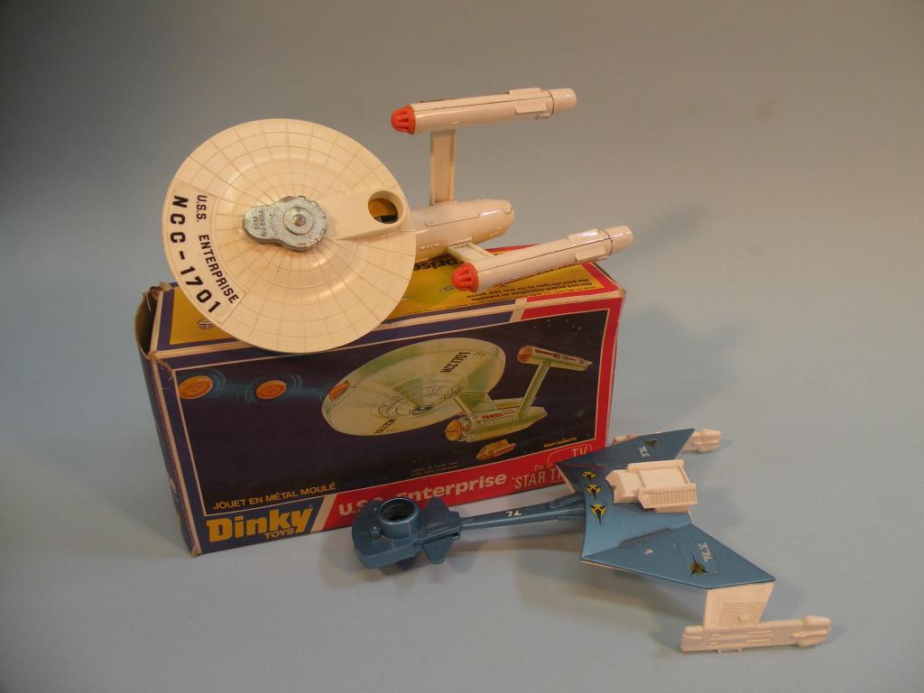 Appraisal: A Dinky USS Enterprise boxed and a Kling On battle