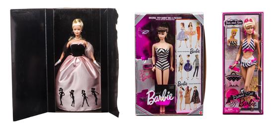 Appraisal: Sale Lot Three Vintage Themed Barbies model p including Special