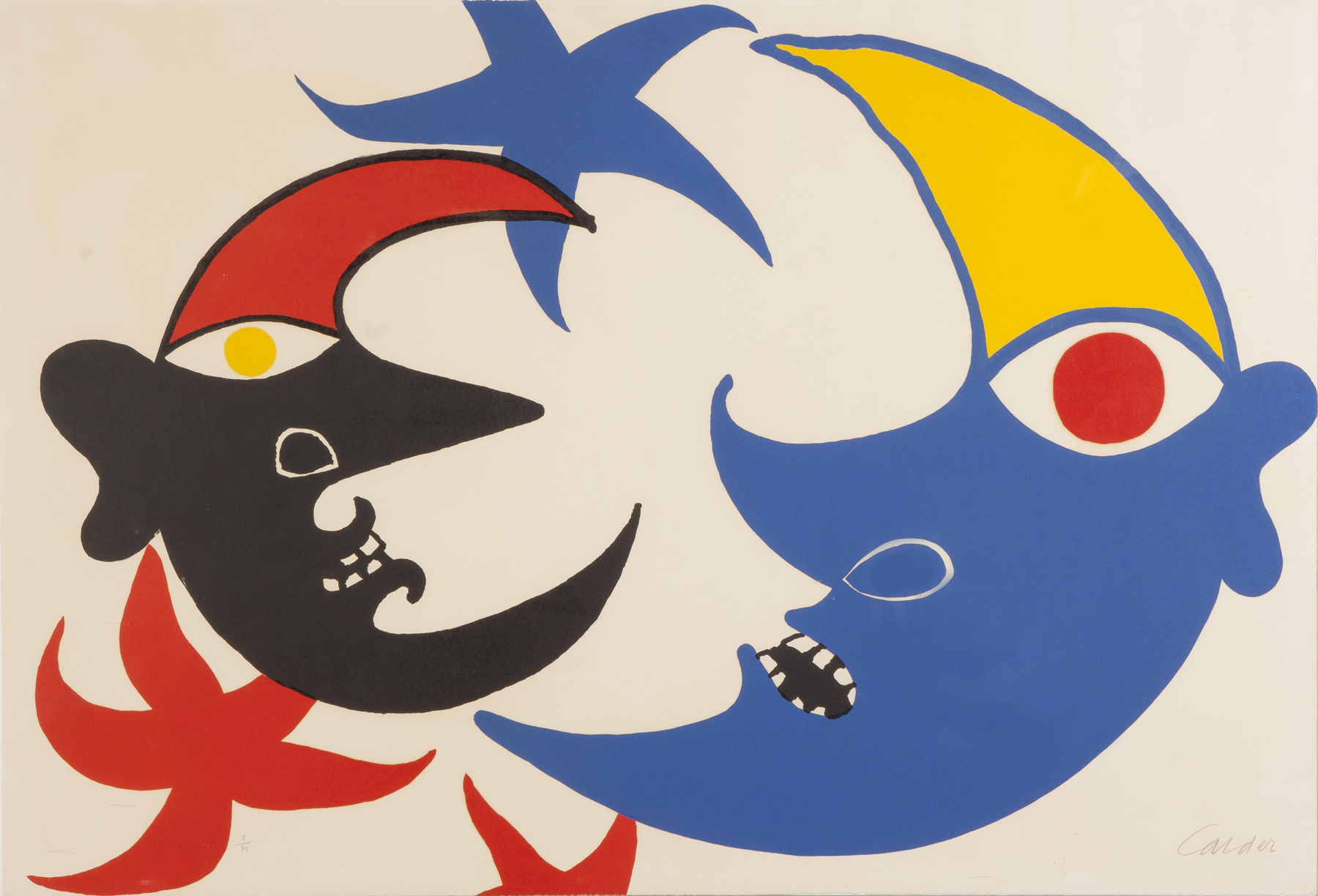 Appraisal: Alexander Calder American - Two Moons C Sgn in pencil