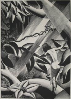 Appraisal: Paul Landacre wood engraving Paul Landacre American - - ''Rima''-