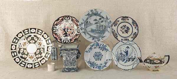 Appraisal: Group of miscellaneous porcelain th c to include a pearlware