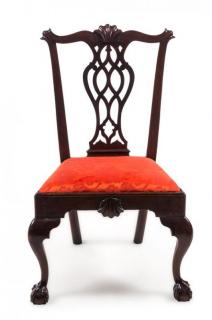 Appraisal: A Queen Anne Mahogany Side Chair Height inches A Queen