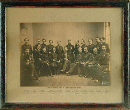 Appraisal: MAJOR GENERAL W T SHERMAN AND HIS STAFF x print