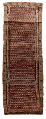 Appraisal: Hamadan Runner Persian late th early th century repeating rows