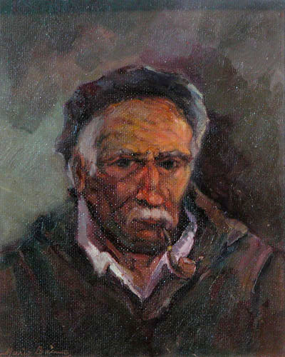 Appraisal: Viejo Marina Baima Mario Argentine born oil on canvasboard x