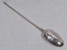 Appraisal: A silver mote spoon by Benjamin Watts circa