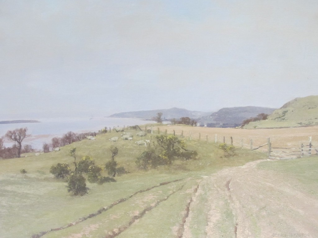 Appraisal: GEORGE HOUSTON RSA RSW RI - FROM FAIRLIE LOOKING TOWARDS