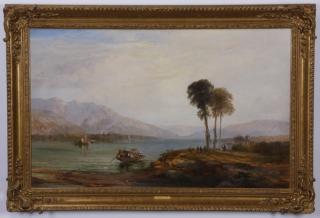 Appraisal: James Vivien de Fleury signed O c 'Lake Maggiore' Mid