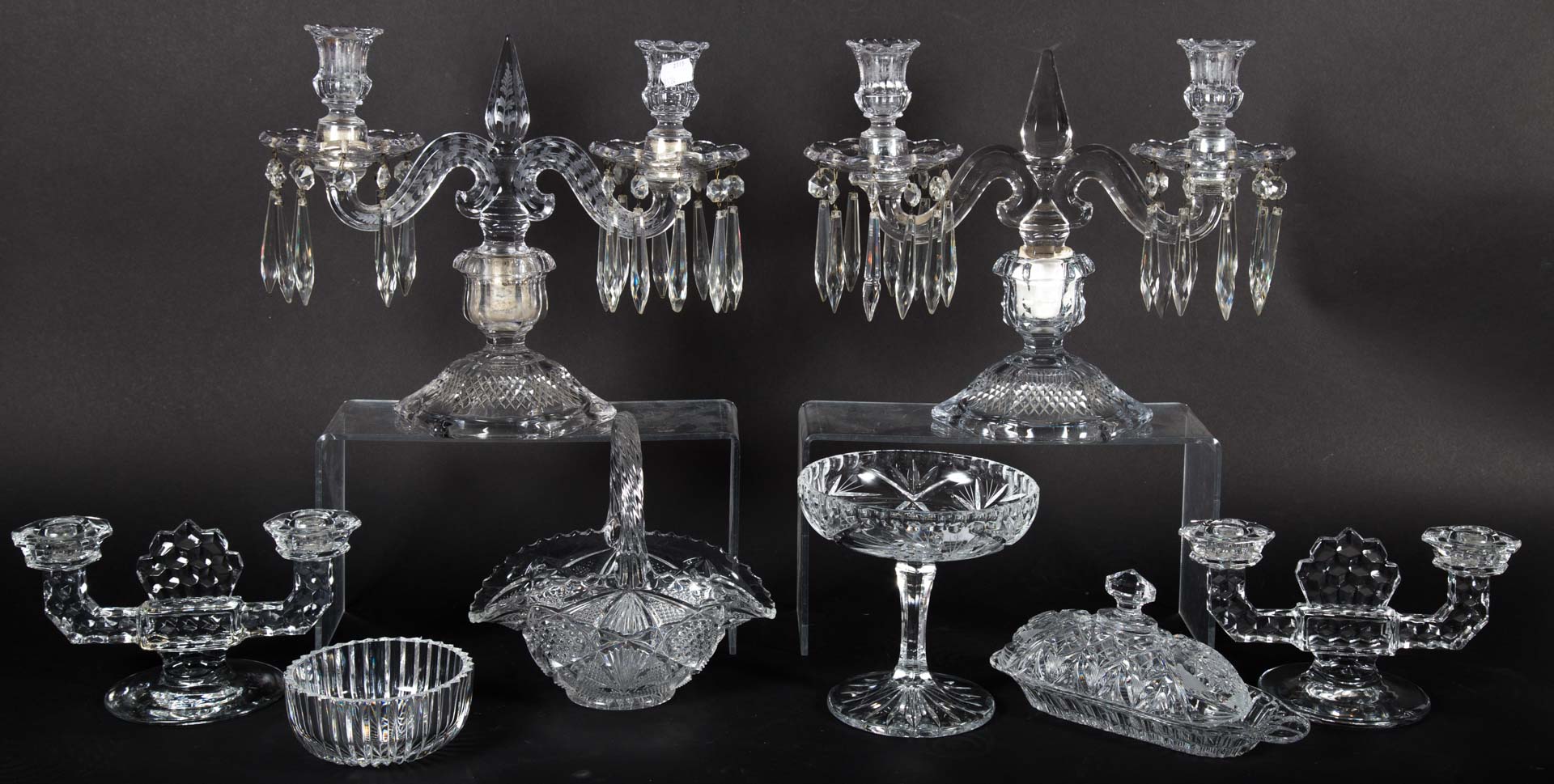 Appraisal: Assortment of pressed glass articles Undernumber