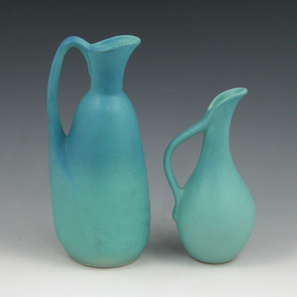 Appraisal: Two Ming Turquoise Van Briggle ewers from the s to