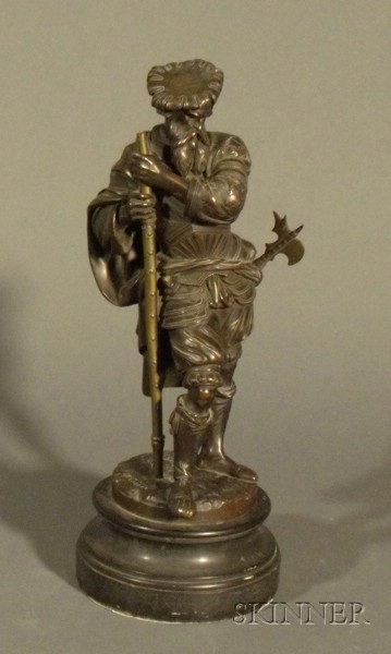 Appraisal: Albert-Ernest Carrier-Belleuse French - bronze figure of The Royal Guardsman