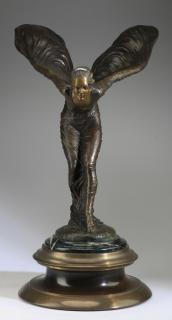 Appraisal: Spirit of Ecstasy' figural bronze h After Charles Robinson Sykes