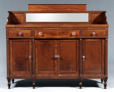 Appraisal: Milligan family Tennessee sideboard figured cherry walnut and other mixed