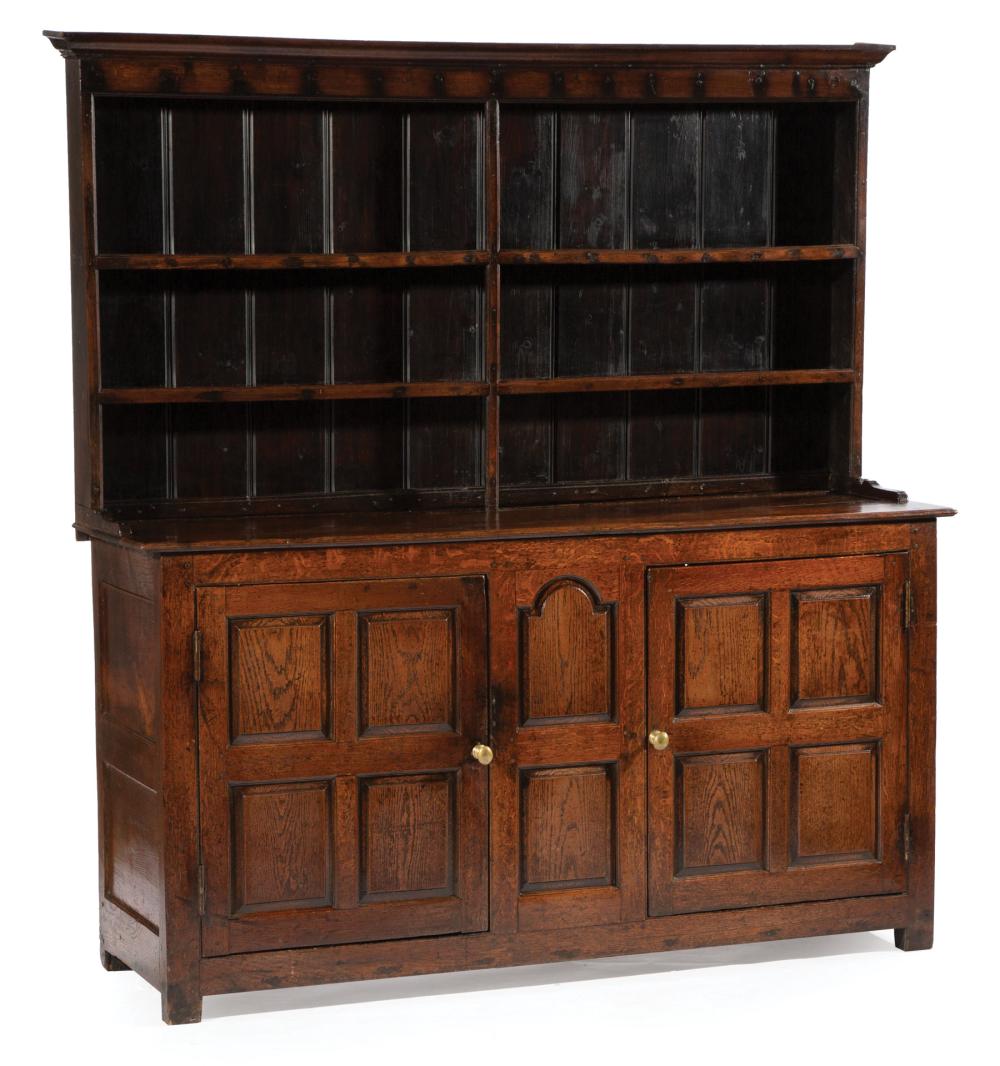 Appraisal: George III Oak Welsh Dresser late th early th c