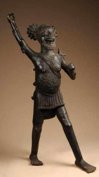 Appraisal: Central African Bamoun Chief Figure Shrine Piece Description From Cameroon