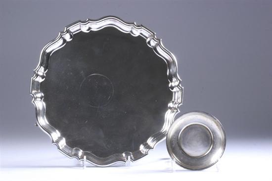 Appraisal: EDWARD VII SILVER SALVER DW JW London Circular flaring stepped