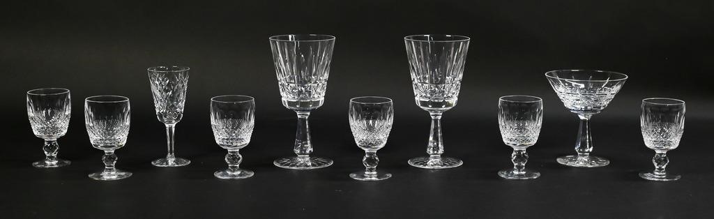 Appraisal: pieces Waterford crystal stemware Colleen pattern sherry glasses each H