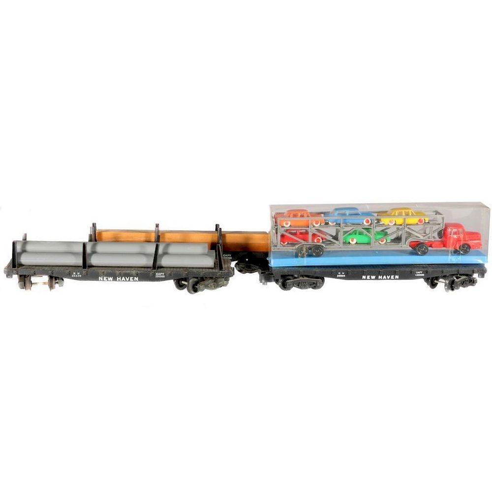 Appraisal: AF S Flatcars AF S gauge and flatcars with loads