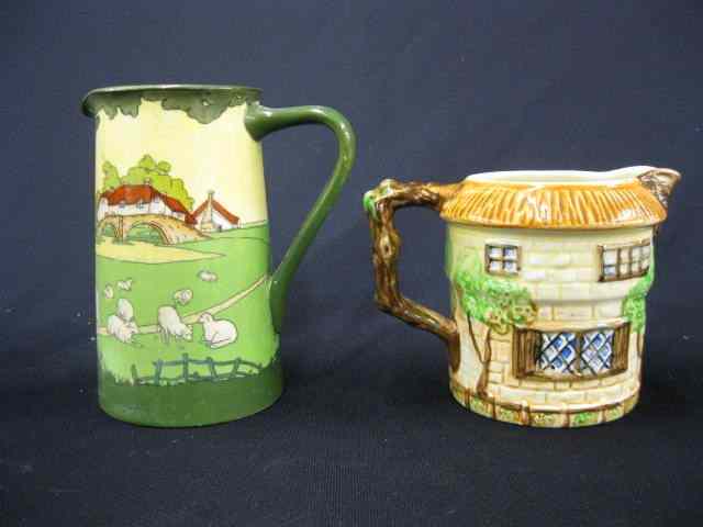 Appraisal: Porcelain Pitchers Wedgwood Wade Toby advertising Charrington Beers Beswick ''Cottage''