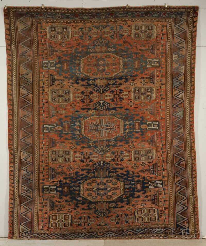 Appraisal: Soumak Carpet Northeast Caucasus last quarter th century ft in