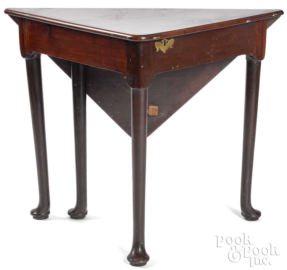 Appraisal: George II mahogany handkerchief table mid th c George II