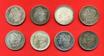 Appraisal: Lot United States of America dollar Morgan silver dollars -S