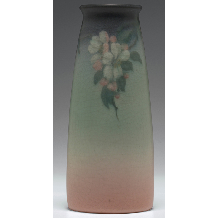 Appraisal: Good Rookwood vase Vellum glaze with a cherry blossom design