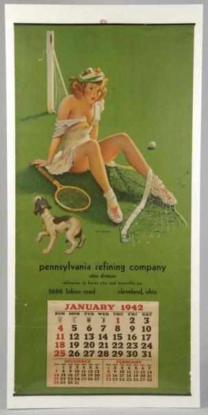 Appraisal: Pinup Calendar from Cleveland OH Description Titled Net Results Some