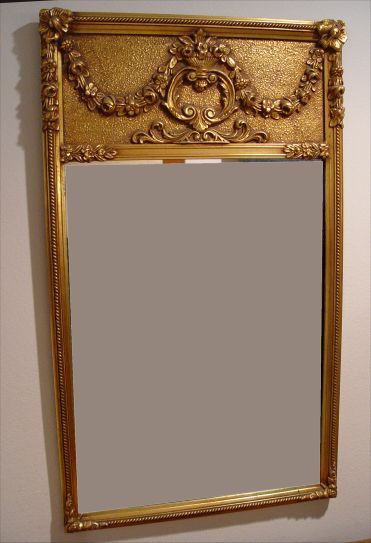 Appraisal: ITALIAN STYLE GILT FRAMED MIRROR '' X '' CONDITION Please