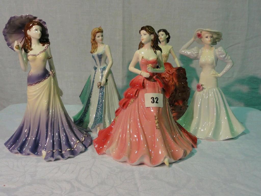 Appraisal: Four Coalport Ladies of Fashion figures Carolyn Bianca Marion and