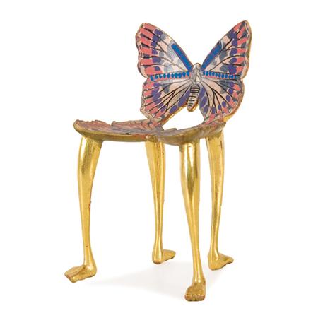 Appraisal: Pedro Friedeberg Mexican American b Butterfly Chair Estimate nbsp nbsp