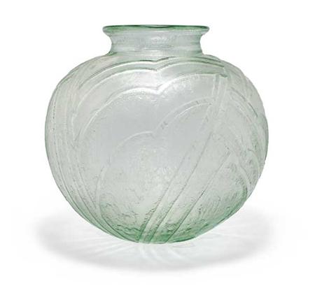 Appraisal: Daum Acid Etched Glass Vase Estimate -