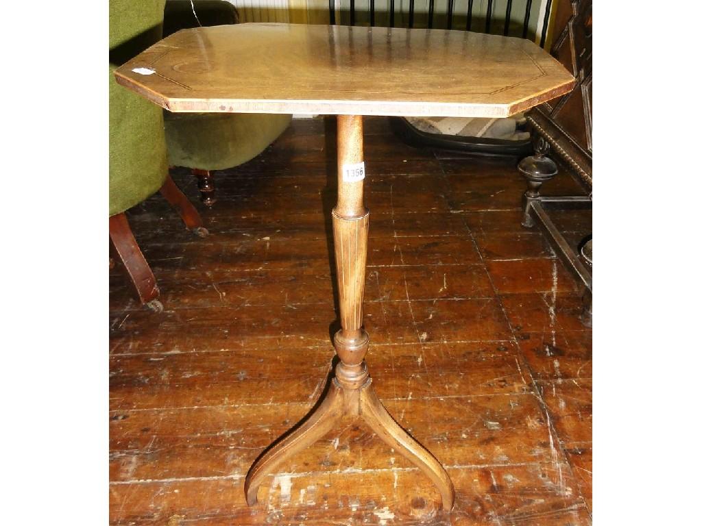 Appraisal: A Georgian mahogany occasional table with octagonal top and box