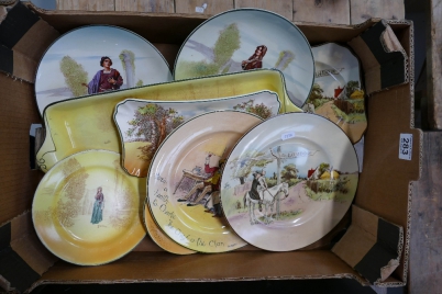 Appraisal: A good collection of Royal Doulton seriesware plates serving platters