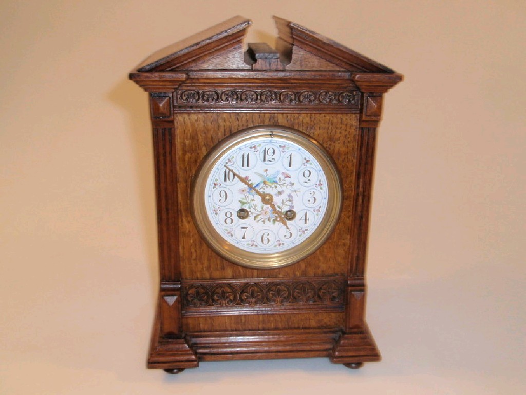 Appraisal: A late thC French mantel clock of eight-day movement striking