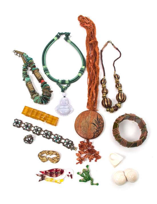 Appraisal: Sale Lot A Group of Ethnic Jewelry consisting of one