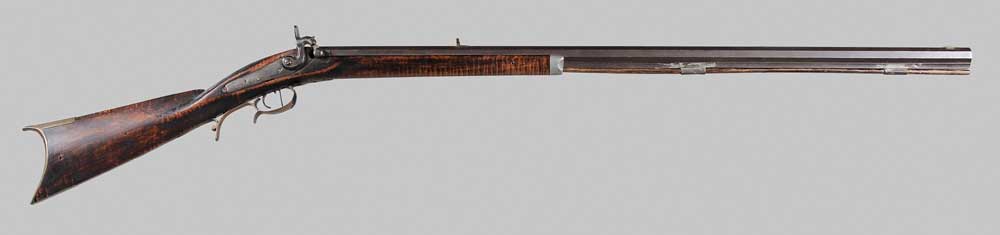 Appraisal: Half-Stock Percussion Rifle American th century - in octagonal barrel