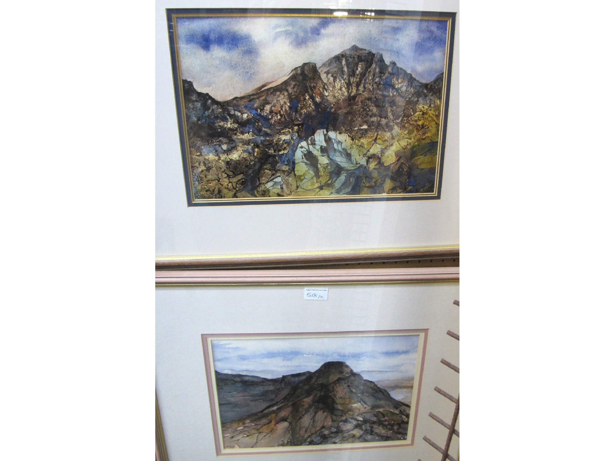 Appraisal: FRED BOWBEER 'Liathach' signed inscribed and dated watercolour and ink