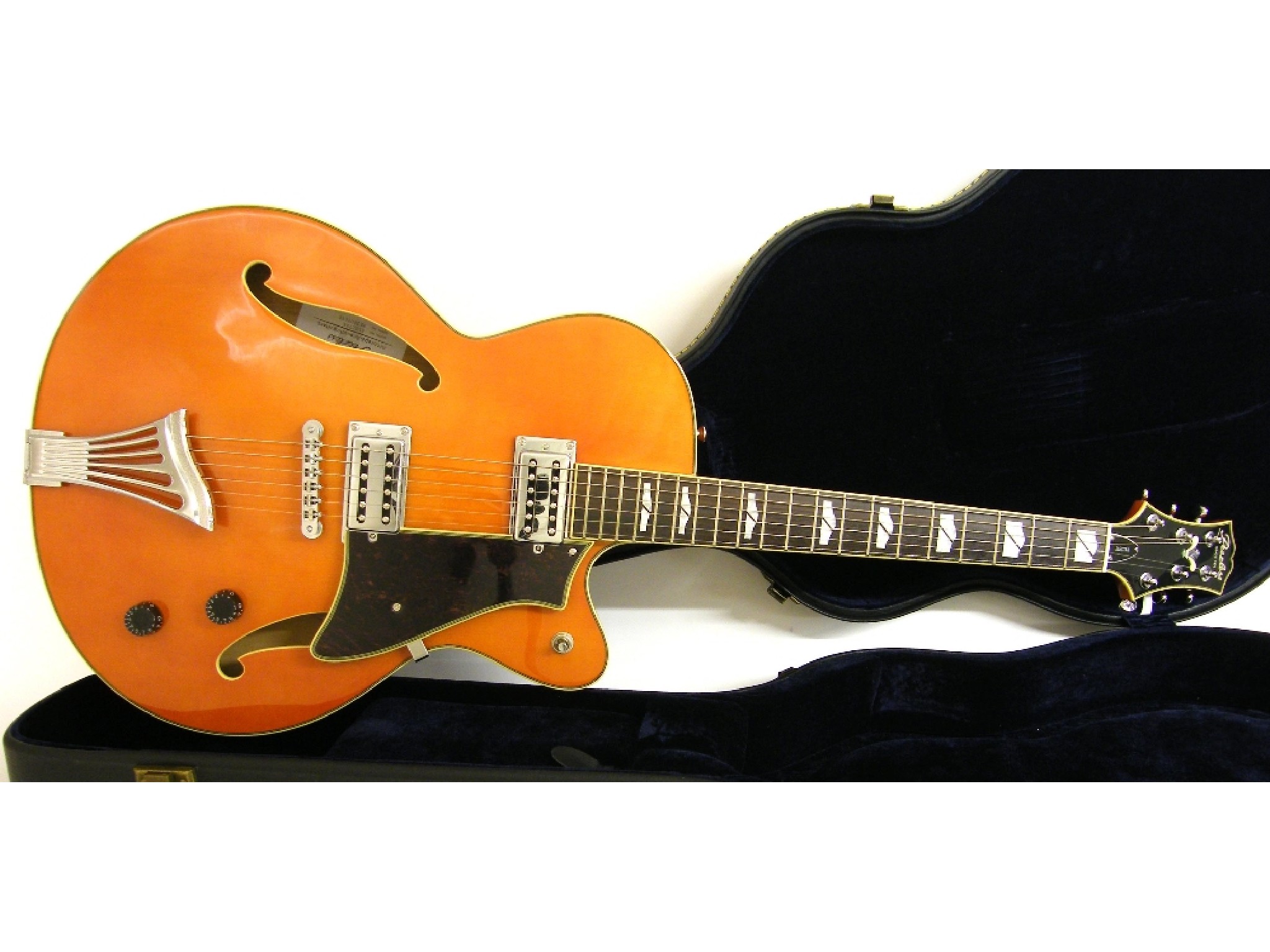 Appraisal: Peerless Electra hollow body electric guitar made in Korea orange