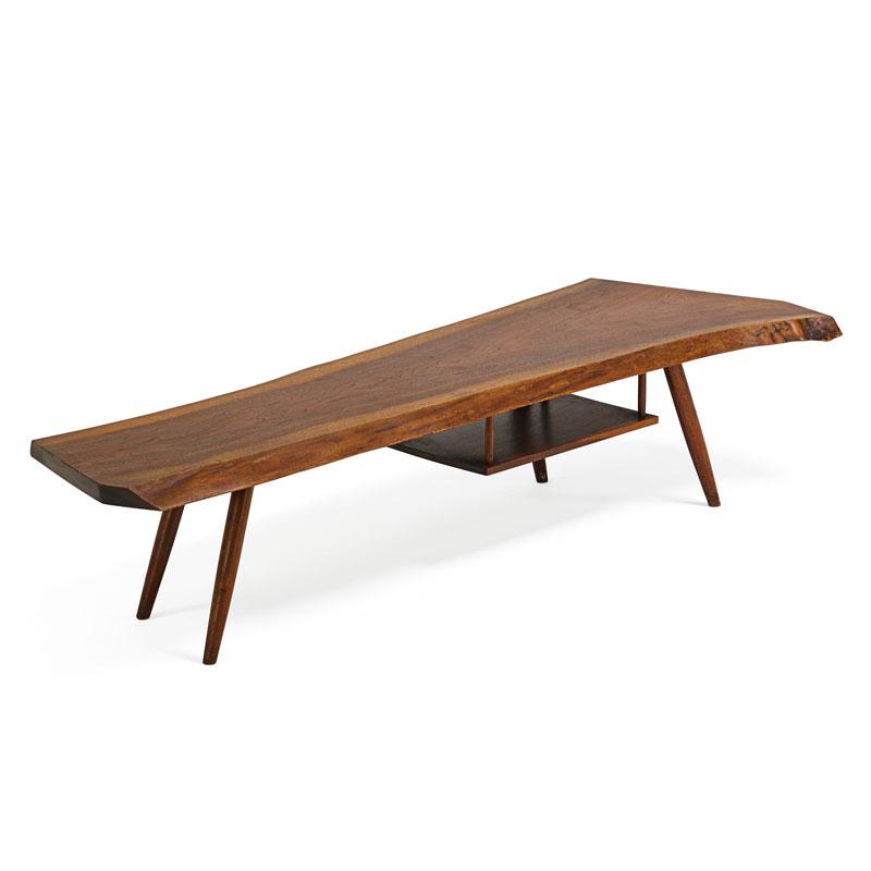 Appraisal: GEORGE NAKASHIMA Coffee table Condition Report Several chips to free