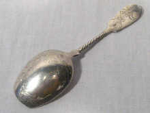 Appraisal: Russian Interest A Russian silver caddy spoon of traditional form