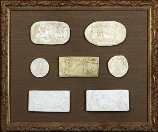 Appraisal: Group of Seven Grand Tour Plaster Intaglios late th c