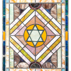 Appraisal: Arts Crafts American Early th Century Star of David Window